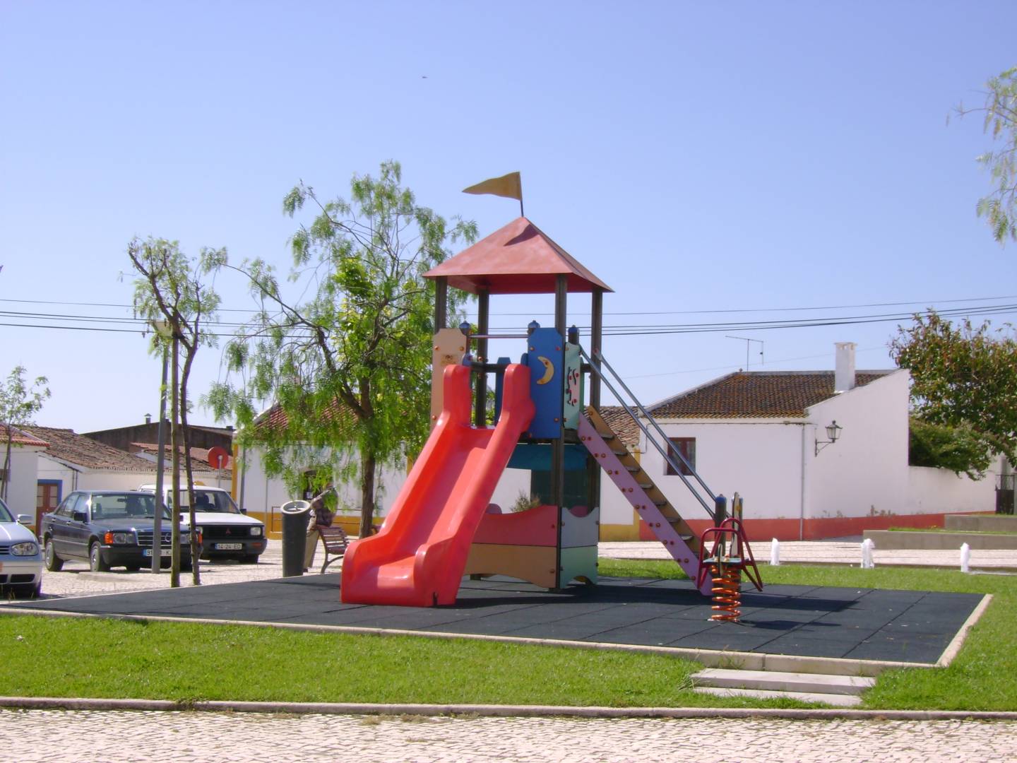 Parque infantil 130x65cm Parque infantil de actividades Verde