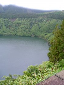 Miradouro para a Lagoa de Santiago