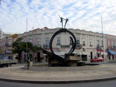 Escultura na Praça da República